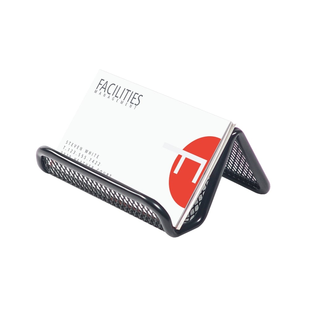 Office Depot Brand Mesh Business Card Holder,  Black (Min Order Qty 120) MPN:HY6902A-B