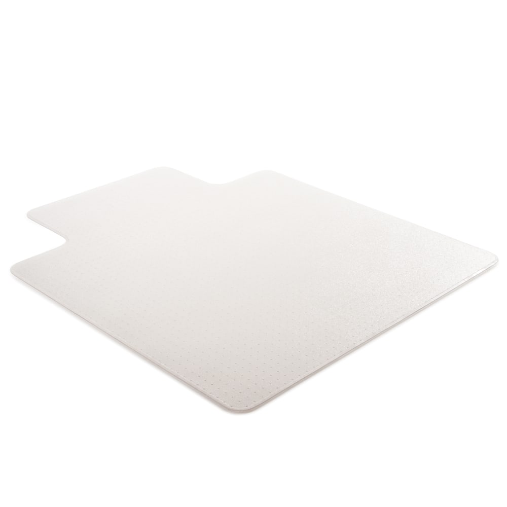 Realspace Medium Pile Chair Mat, Wide Lip, Ramped Edge, 45in x 53in, Clear (Min Order Qty 2) MPN:OD36224