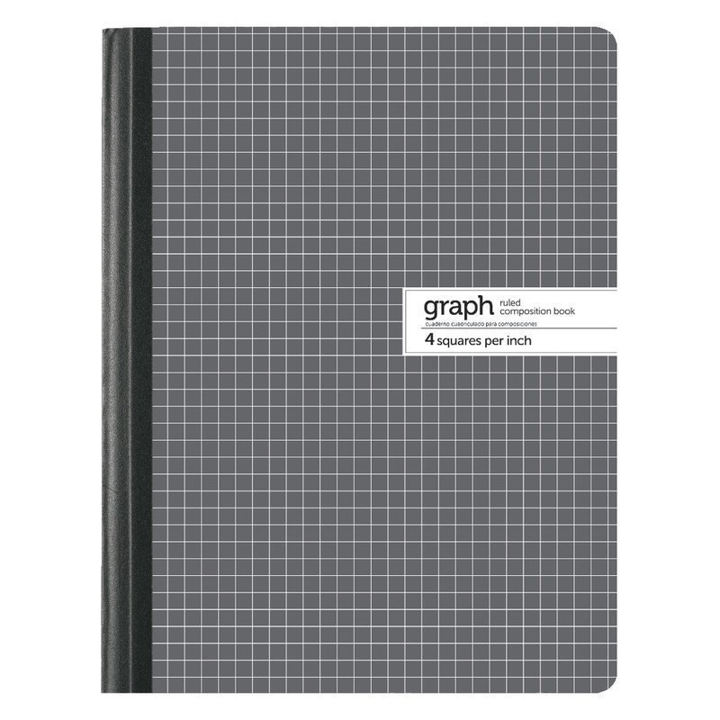 Office Depot Brand Composition Book, 7-1/2in x 9-3/4in, Quad Ruled, 100 Sheets (Min Order Qty 65) MPN:CJV2001