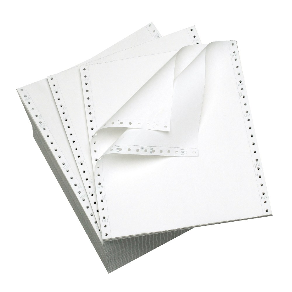 Office Depot Brand Computer Paper, 2-Part, Standard Perforation, Carbonless, 9-1/2in x 11in, 15 Lb, White, Carton Of 1400 Forms (Min Order Qty 2) MPN:OD-880219