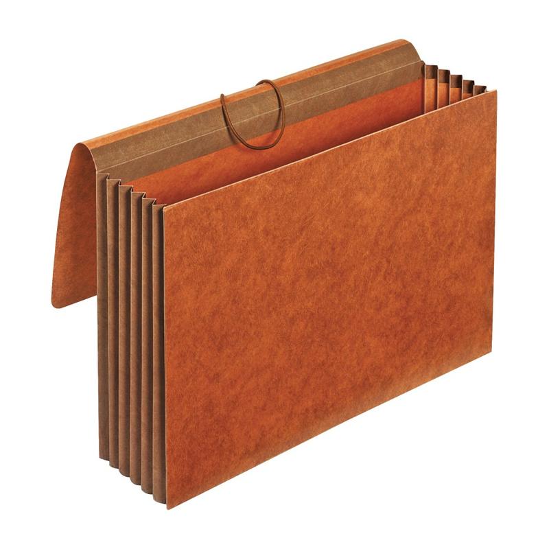 Office Depot Brand Heavy-Duty Expanding Wallets, 5-1/4in Expansion, Legal Size, Brown, Box Of 5 (Min Order Qty 3) MPN:OD01589