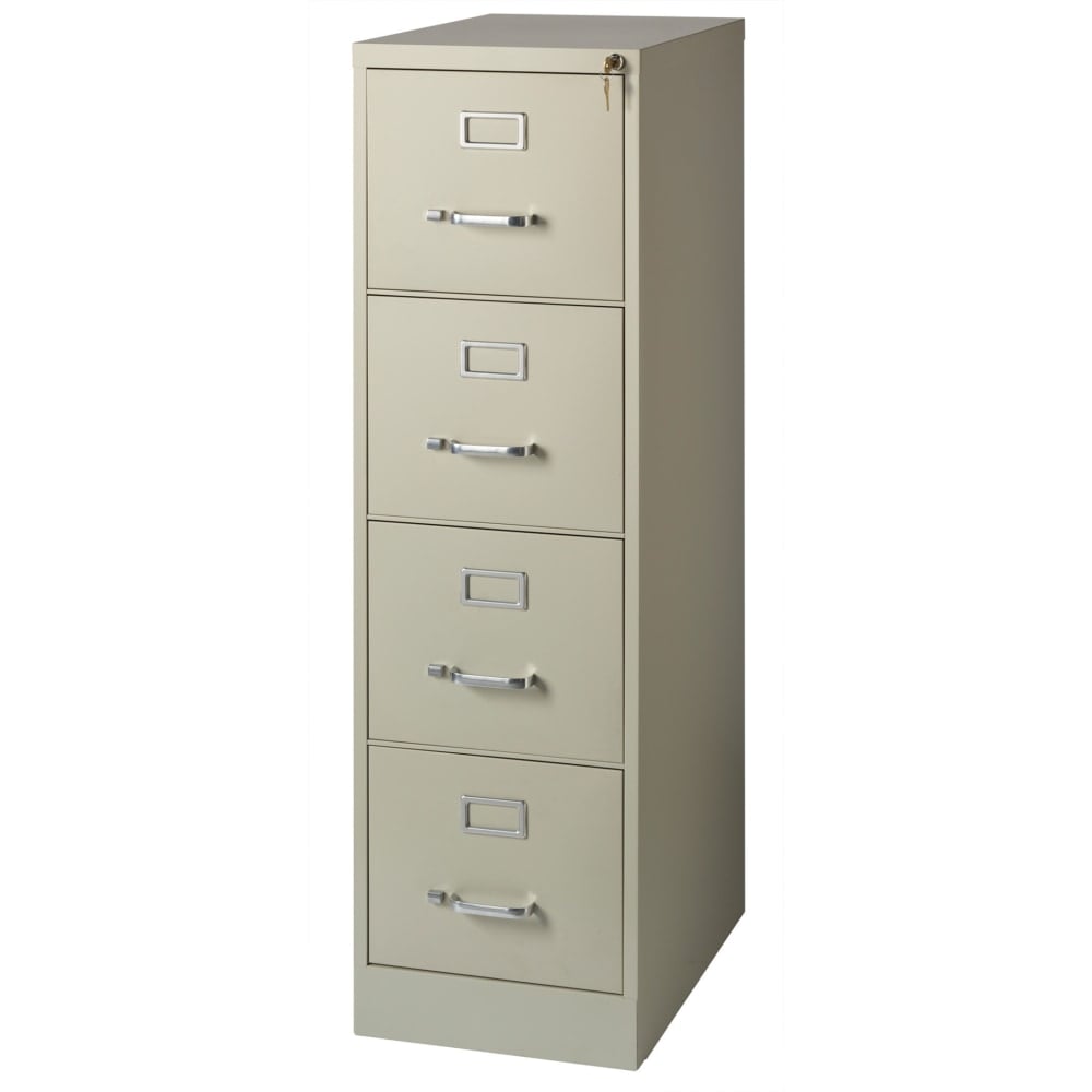 WorkPro 22inD Vertical 4-Drawer Letter-Size File Cabinet, Metal, Putty MPN:HID19071