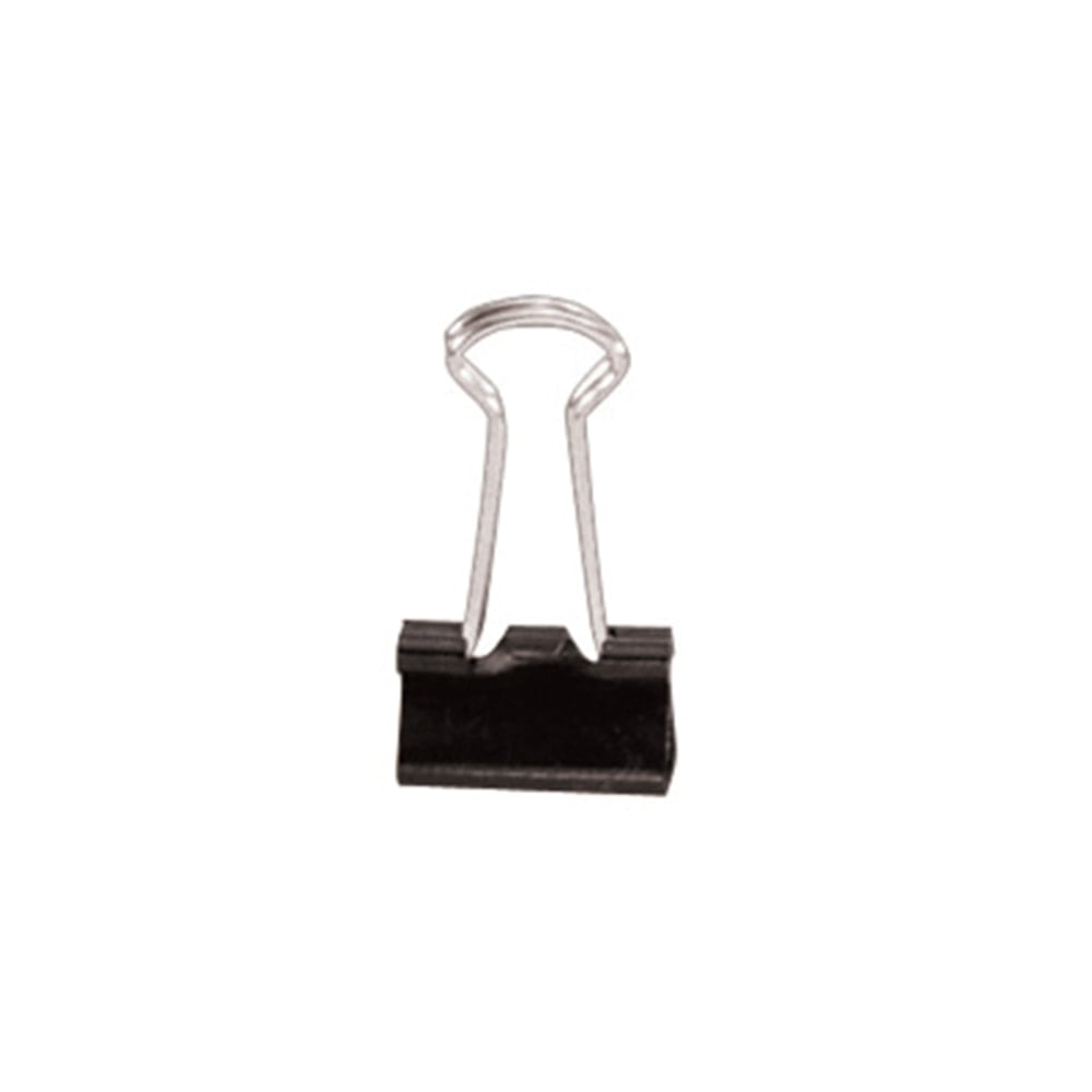 Office Depot Brand Heavy-Duty Binder Clips, Micro, 1/2in Wide, 5/32in Capacity, Black, Box Of 100 (Min Order Qty 21) MPN:OM99804