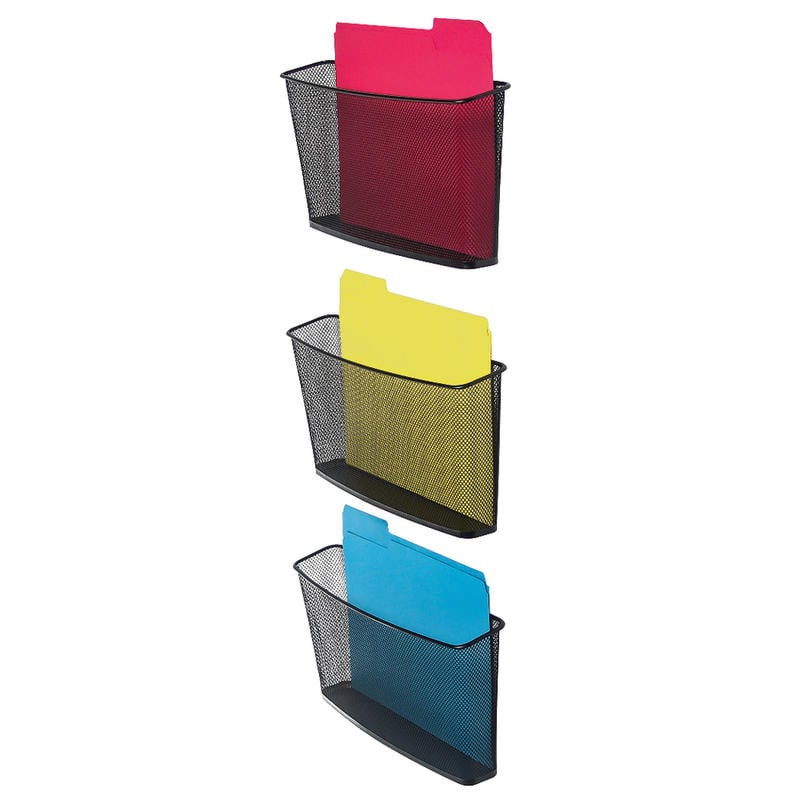 Brenton Studio Black Mesh Wall Files, Letter Size, Pack Of 3 (Min Order Qty 4) MPN:NW-924AA