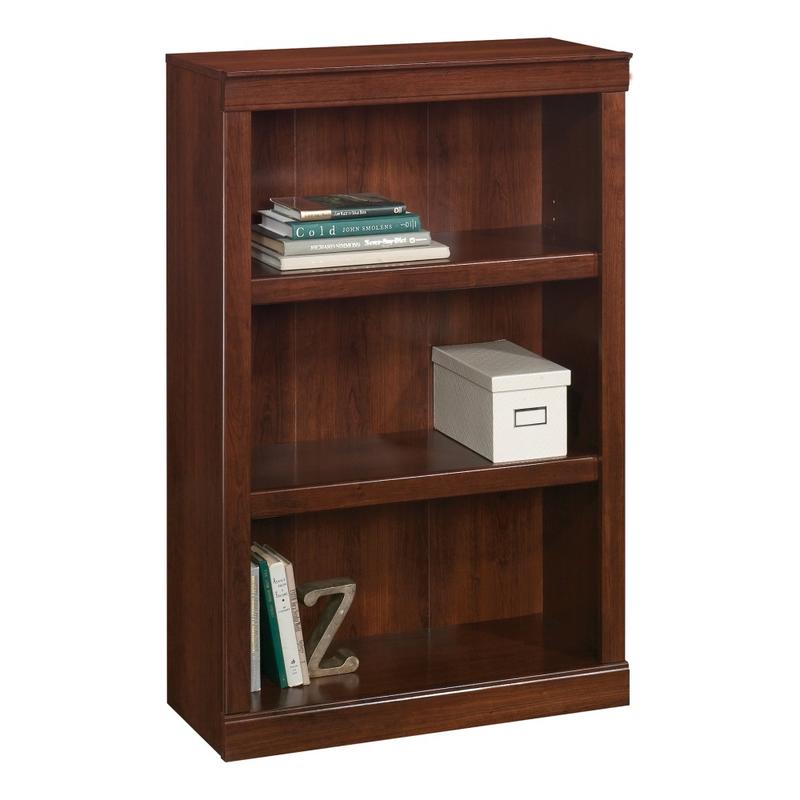 Realspace 45inH 3-Shelf Bookcase, Mulled Cherry MPN:426408