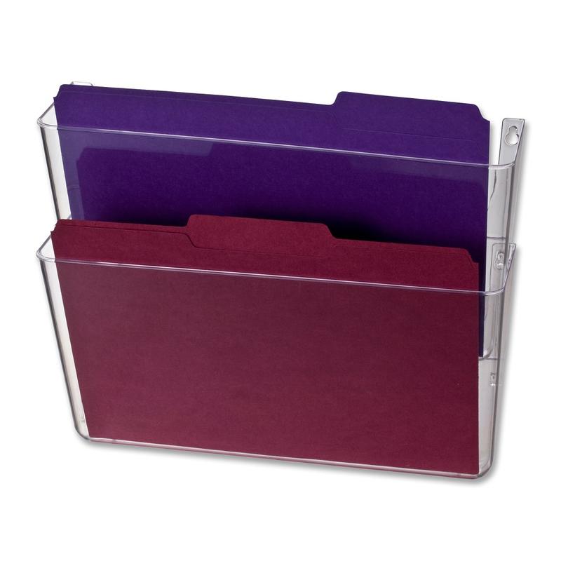 OIC Wall Mountable Space-Saving Files, Letter Size, Clear (Min Order Qty 3) MPN:21404