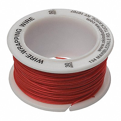Wire Wrapping Wire 30 AWG Red 50ft MPN:R-30R-0050