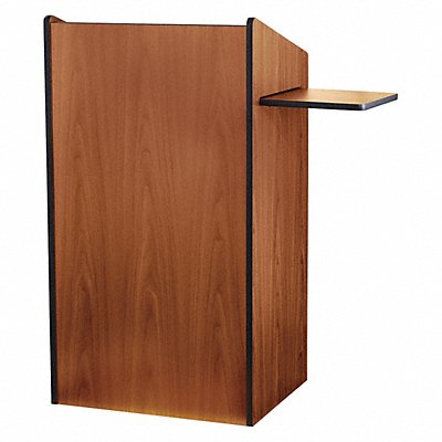 Floor Lectern w/Two Shelves Oak MPN:600-MO