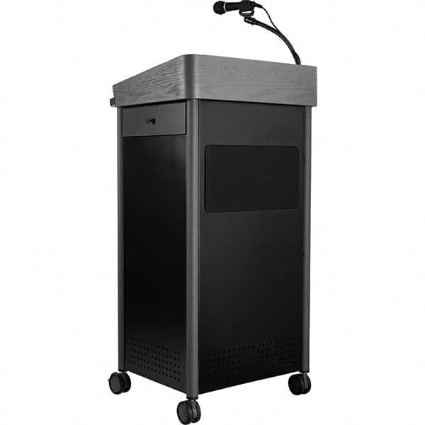 Lecterns, Height (Inch): 45-1/2 , Width (Inch): 23-1/2 , Depth (Inch): 19-1/4 , Material: Plywood, Steel , Type: Full Floor  MPN:GSL-S