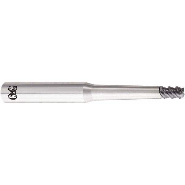 Corner Radius End Mill: 2 mm Dia, 3 mm LOC, 0.5 mm Radius, 3 Flutes, Solid Carbide MPN:3097225