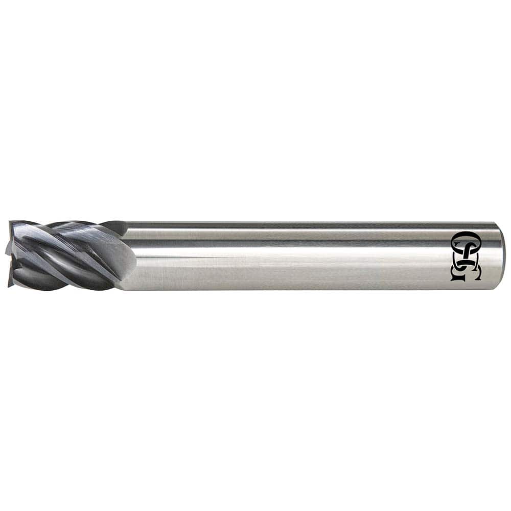 Square End Mill: 1/4'' Dia, 5/16'' LOC, 1/4'' Shank Dia, 4'' OAL, 5 Flutes, Solid Carbide MPN:VGM5-1043