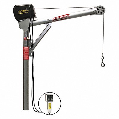 Davit Crane 500 lb 27.5in to 42in Reach MPN:OZ500DAV-ACW