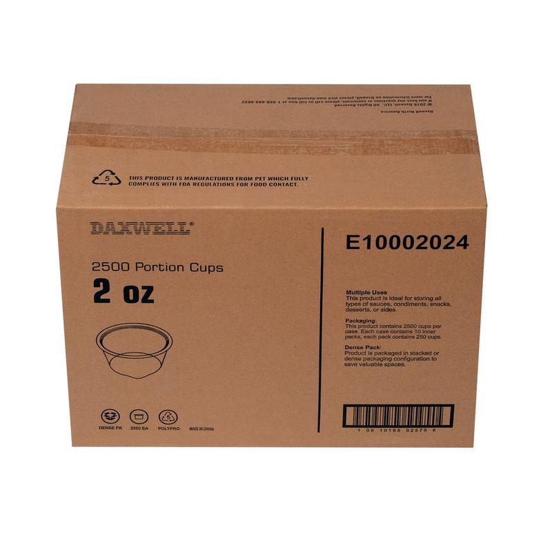 Portion Cups, 2 Oz, Carton Of 250 (Min Order Qty 2) MPN:E10002024CT