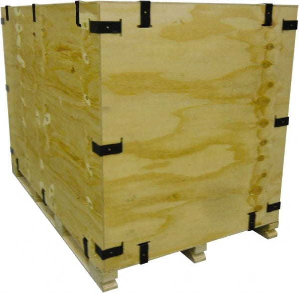 Bulk Storage Container: Collapsible Wood Crate MPN:CL872X45X57