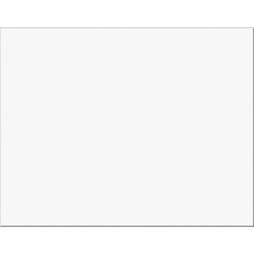 Pacon Peacock Horizontal Railroad Board, 22in x 28in, 4-Ply, White, Carton Of 50 Sheets (Min Order Qty 2) MPN:5460-2