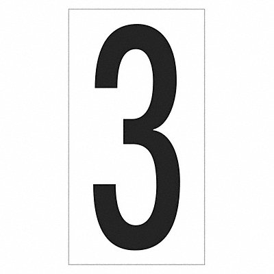 Vinyl WarehouseNumberLabel 3 3-1/2 PK50 MPN:DL9303