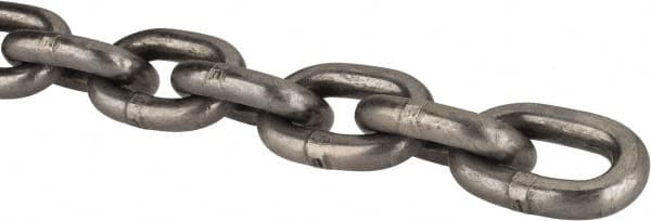 2650 Lbs. Load Capacity, Carbon Steel Proof Coil Chain, Priced as 1' Increments, 200' Total Coil Length MPN:H0116-0600