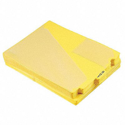 Outguides Preprinted Tabs Yellow PK50 MPN:PFX13544