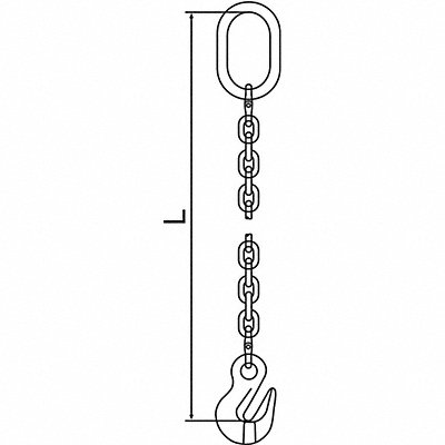 Chain Sling G120 SOG Alloy Steel 5 ft L MPN:10G120SOG/5