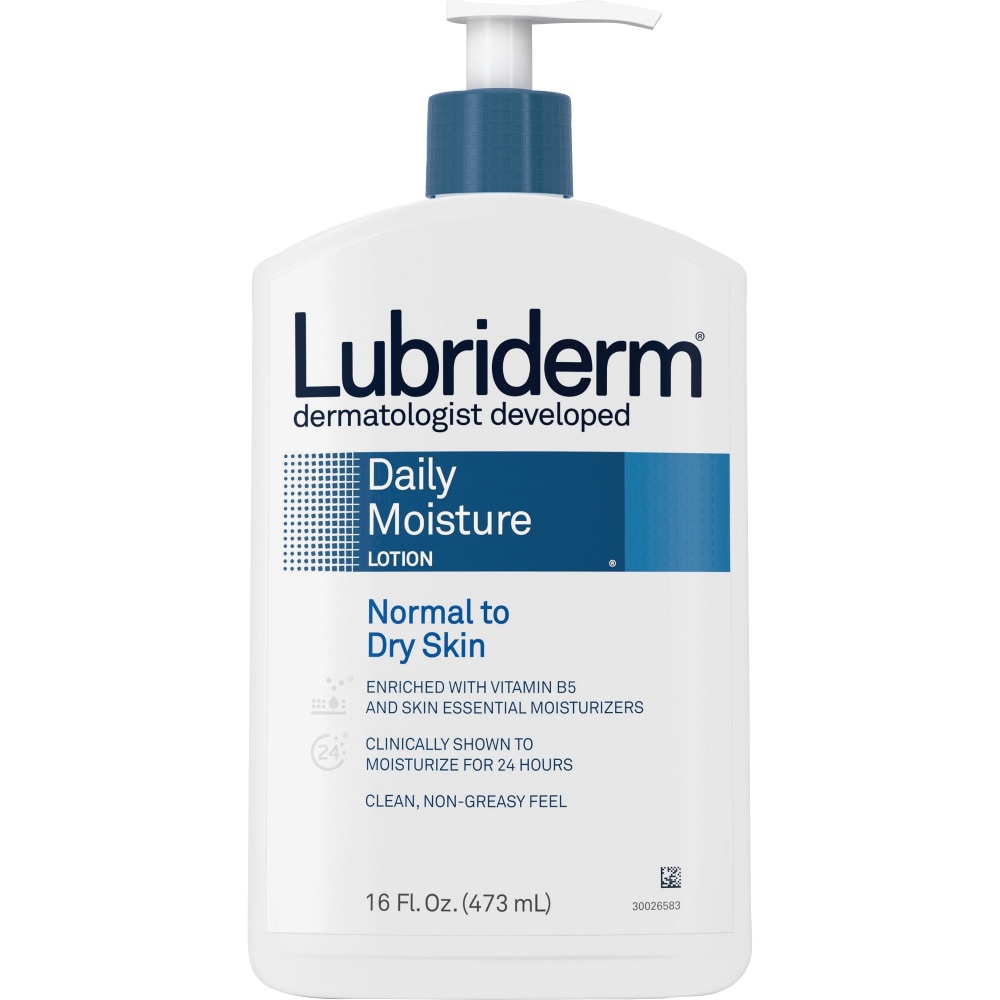 Lubriderm Daily Moisture Lotion - Lotion - 16 fl oz - For Normal, Dry Skin - Moisturising, Non-greasy - 1 Each (Min Order Qty 5) MPN:48305