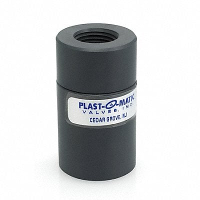 Disc Check Valve PVC 1/4 FNPT x Socket MPN:CKD025V-PV