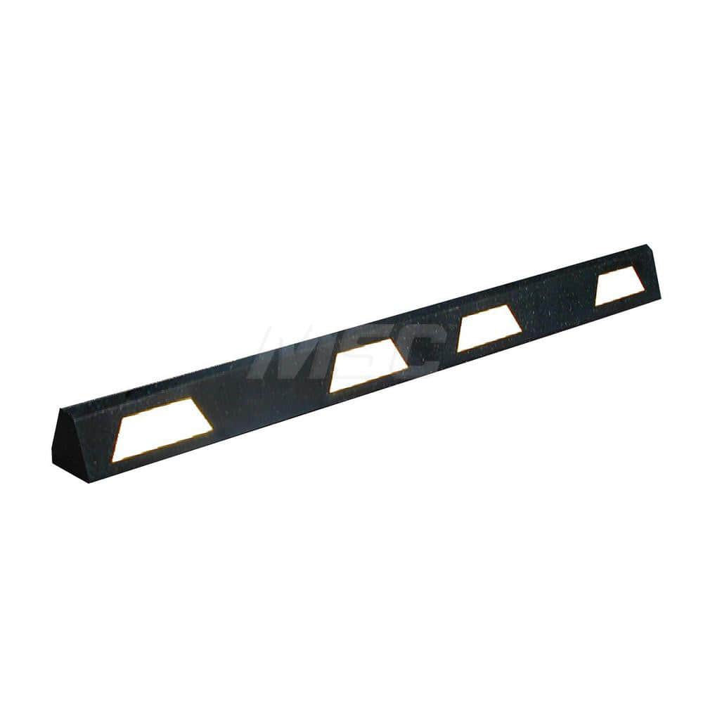 Speed Bumps, Parking Curbs & Accessories, Type: Car Stop , Material: Recycled Rubber , Length (Inch): 72 , Color: Black , Height: 4-1/2  MPN:STN-6W