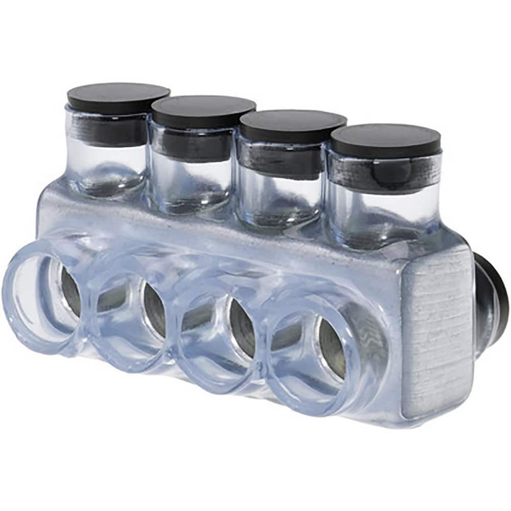 Split Bolt Connectors, Minimum Compatible Wire Size: 6AWG , Pressure Bar Material: Aluminum , Compatible Wire Type: Copper, Aluminum  MPN:IPLD3/0-4CB