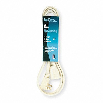 Extension Cord 6ft 14Ga 15A SPT-3 Beg MPN:3AY45