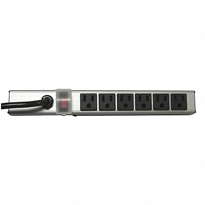 Outlet Strip 6 Outlet 15A 12 L Gry MPN:52NY30