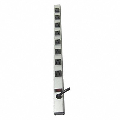 Outlet Strip 8 Outlet 15A 24 L Gry MPN:52NY32