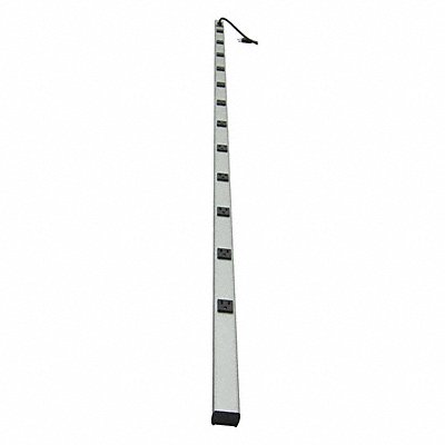 Outlet Strip 12 Outlet 15A 77 L Gry MPN:52NY33