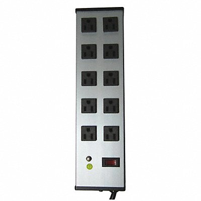 Outlet Strip 10 Outlet 15A 13 L Gry MPN:52NY34
