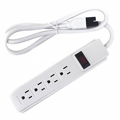 Outlet Strip 4 Outlet 15A 8-17/64 L Wht MPN:52NY40