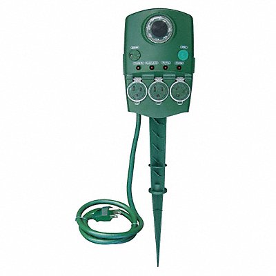 Dancing Ground Stake Outdoor 3 Outlet MPN:21RJ30