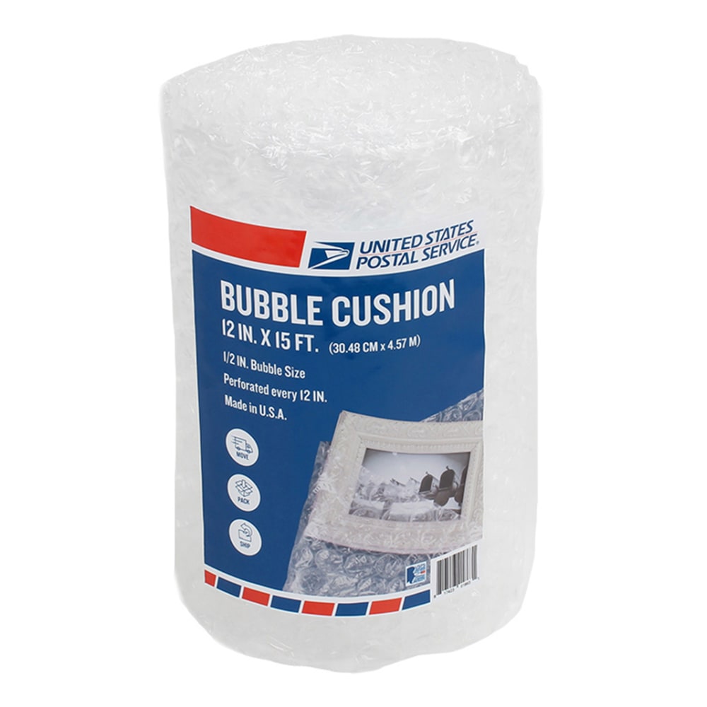 United States Post Office Bubble Cushion Roll, 12in x 15ft, Clear (Min Order Qty 12) MPN:CSODUSPS12X15BBL