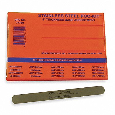 Feeler Gauge Set Dimension Type /Metric MPN:77750