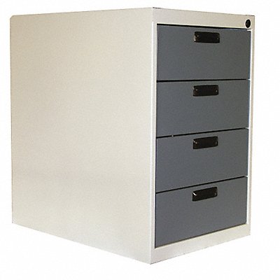 Drawer Pedestal 18Wx26Dx27-1/2H Wht/Blue MPN:C4-626-627-607