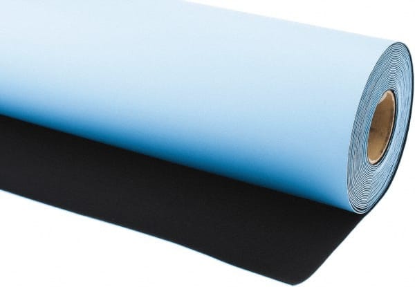 Anti-Static Table Mat Roll: Rubber, 40' OAL, 2.5' OAW, 0.08