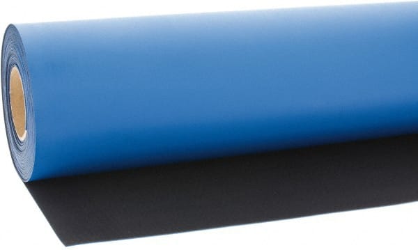 Anti-Static Table Mat Roll: Rubber, 40' OAL, 2.5' OAW, 0.08