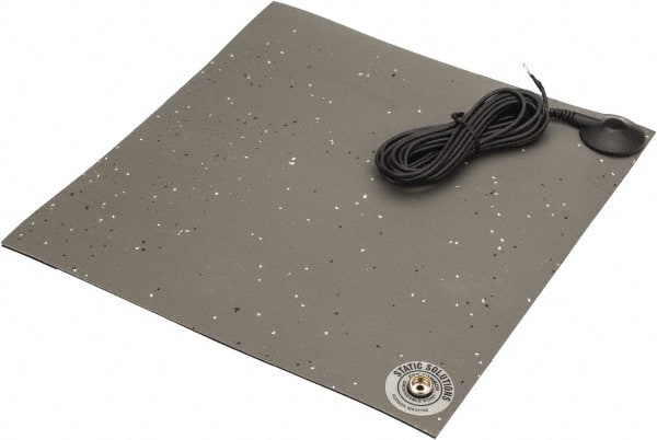Anti-Static Table Mat: Rubber, 6' OAL, 4' OAW, 0.14