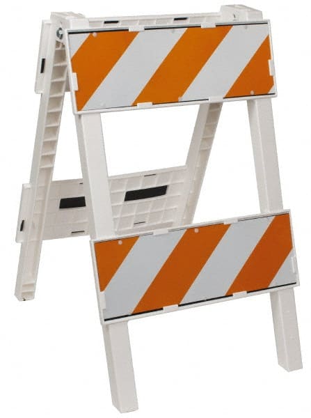 24 Inch Wide x 45-1/2 Inch High, Reflective, Plastic Type II Barricade MPN:100-WT8B8EG