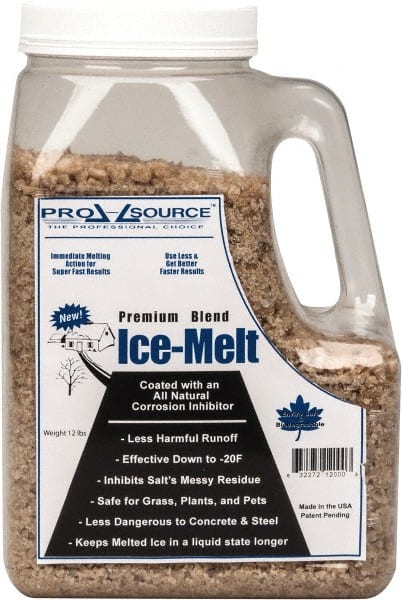 Ice & Snow Melter & De-Icer: Pellet, 12 lb Jug MPN:SJ-12