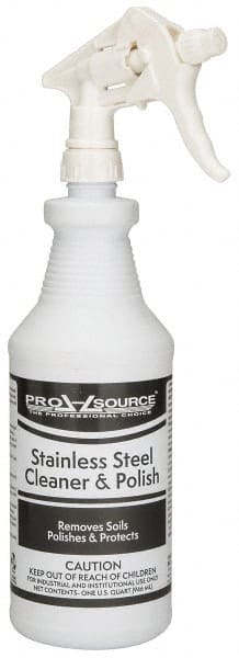 Stainless Steel Cleaner & Polish: Liquid, 32 fl oz Bottle MPN:PS073600-12