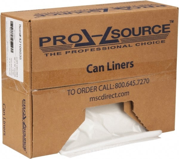 Trash Bags: 60 gal, 1.1 mil, 100 Pack MPN:PSRST3858XHC