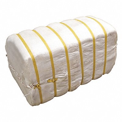 White T-Shirt Knit Rags 100lb. Bale MPN:Z99303