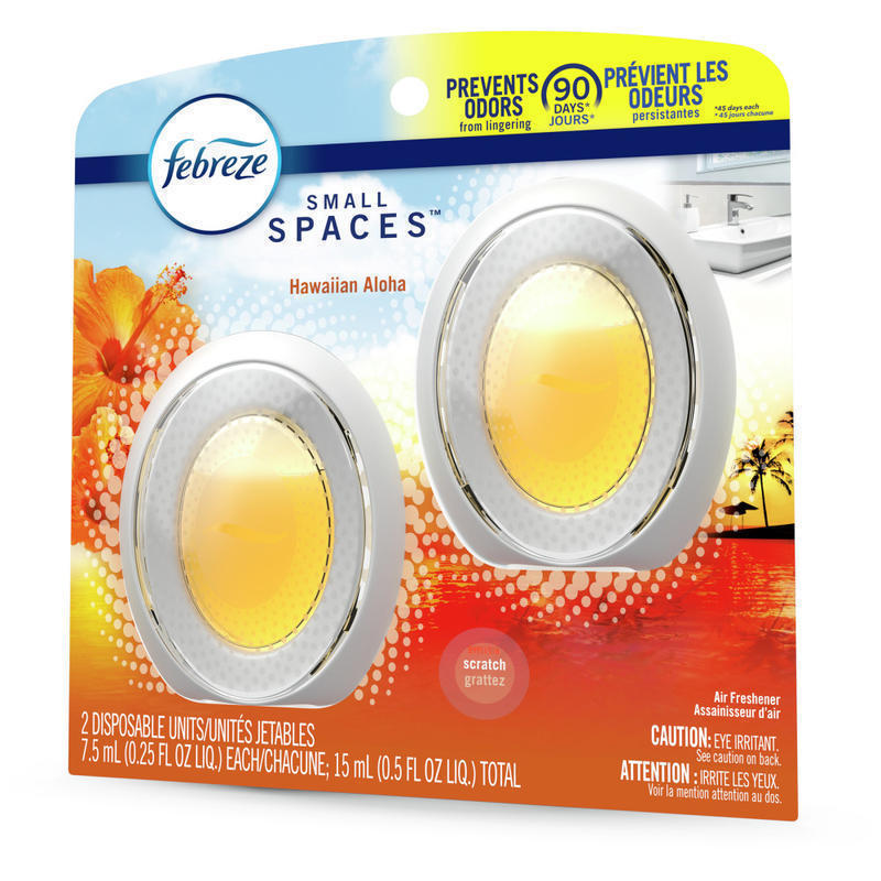 Febreze Small Spaces Air Fresheners, Hawaiian Aloha, 0.5 Oz, Pack Of 2 Air Fresheners (Min Order Qty 10) MPN:93306