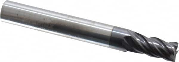 Square End Mill: 7/32'' Dia, 3/8'' LOC, 1/4'' Shank Dia, 2'' OAL, 4 Flutes, Solid Carbide MPN:155-01424