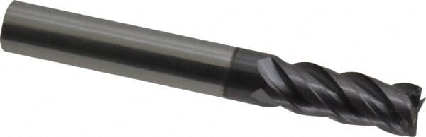 Square End Mill: 5/16'' Dia, 3/4'' LOC, 5/16'' Shank Dia, 2-1/2'' OAL, 4 Flutes, Solid Carbide MPN:155-02014