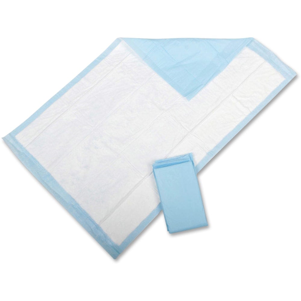 Protection Plus Disposable Underpads, 23in x 36in, Light Blue, Pack Of 25 (Min Order Qty 6) MPN:MIIMSC281232
