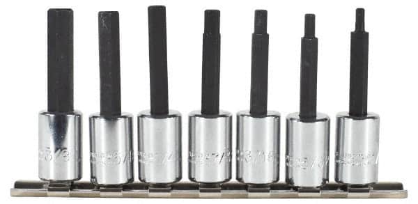 Hex Bit Socket Set: 3/8